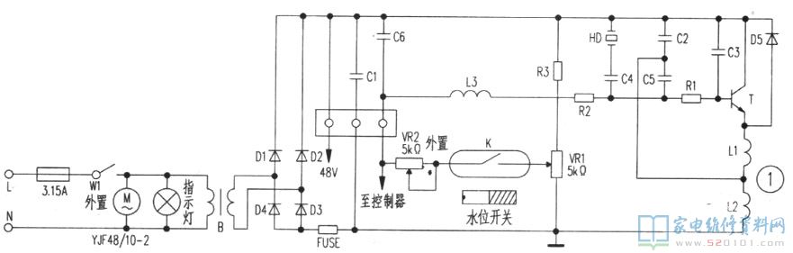 超声波加湿机的电源电路换能片起振后形成的超音波把水做雾化