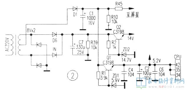 微波炉加热插电后显示屏不亮,全部功能按键均失效