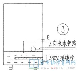 RS型电汽双用蒸饭柜选用电加热方法时,蒸气自来水